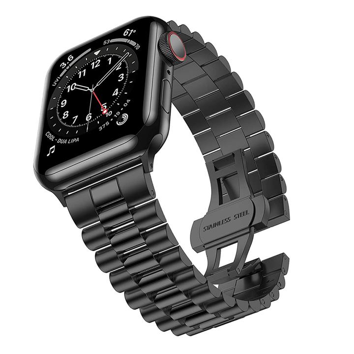 بند ساعت 3 بید لاکچری اپل واچ 38-40-41 میلی متر 3Beed Luxury Steel Rolex Strap Apple Watch